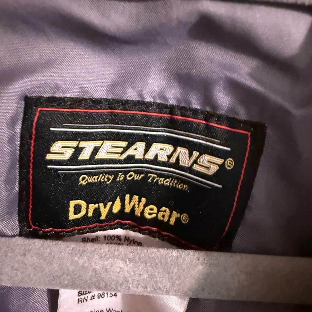 Stearns Dry Wear Green Full Zip Long Sleeve Rain Coat Hoodie Jacket Adult Lg